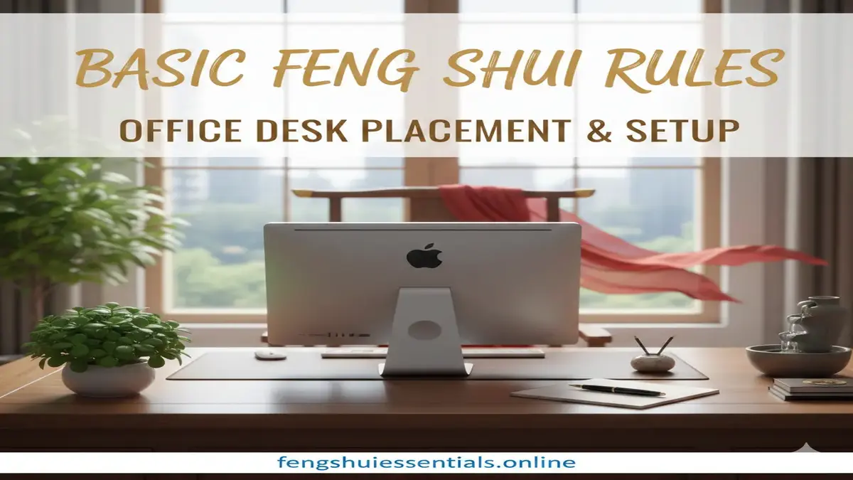 Basic Feng Shui Rules for Office Desk Placement & Setup