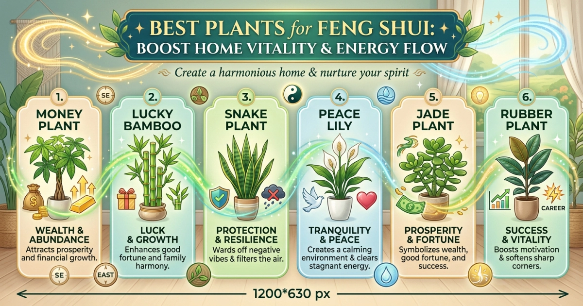 Best Plants for Feng Shui Boost Home Vitality & Energy Flow